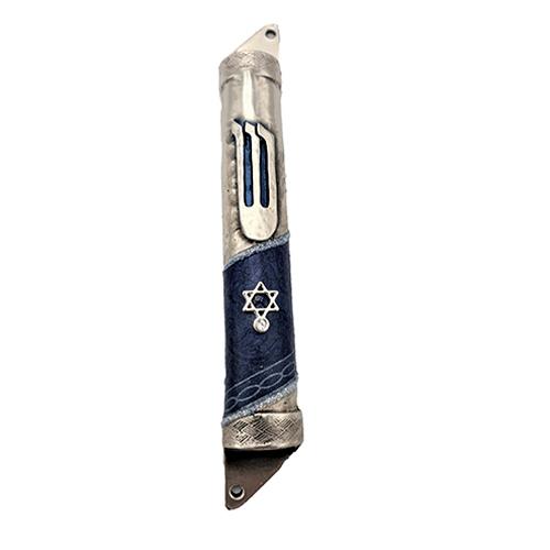 Lily Art - 10401 - Round pewter mezuzah 542 10 cm Judaica Art Gifts 