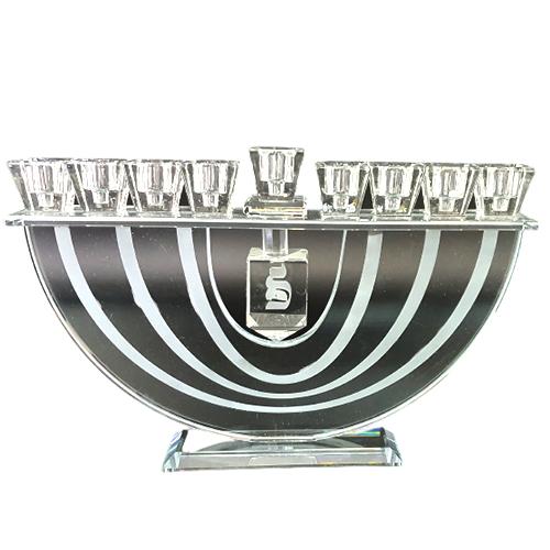 Lily Art - 1060-Dreidel crystal menorah Judaica Art Gifts 
