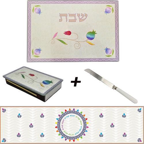 Lily Art - 122-shabbat set Judaica Art Gifts 