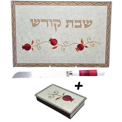 Lily Art - 129-shabbat set Judaica Art Gifts 