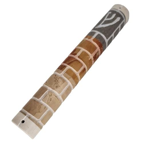 Lily Art - 25032-Natural marble mezuzah case 25 cm Judaica Art Gifts 