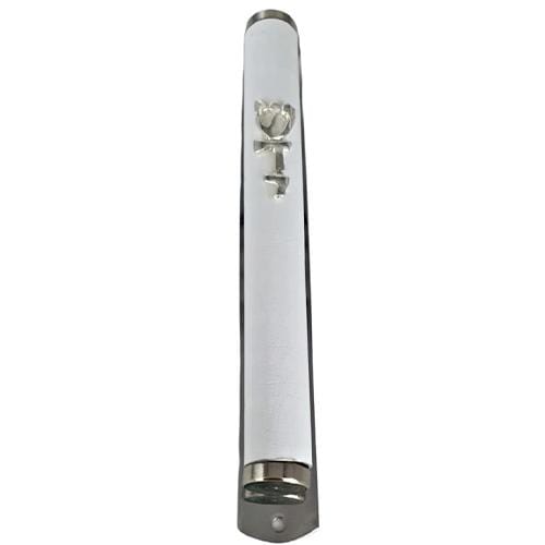 Lily Art - 3015-White mezuzah case with a back of 30 cm Judaica Art Gifts 