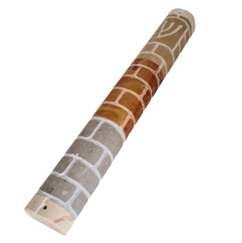 Lily Art - 3032-Natural marble mezuzah case 30 cm Judaica Art Gifts 