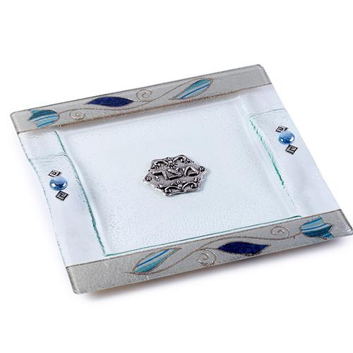 Lily Art - 501664-36 - Matza tray Silver / Gold combinations 30 c"m Judaica Art Gifts 