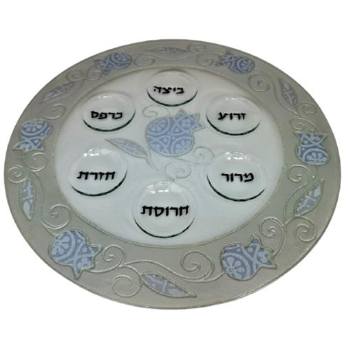 Lily Art - 50191-Handmade Passover plate 33 cm Judaica Art Gifts 