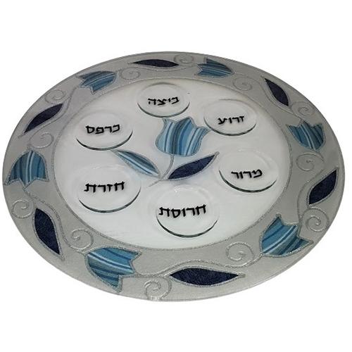 Lily Art - 50192-Handmade Passover plate 33 cm Judaica Art Gifts 