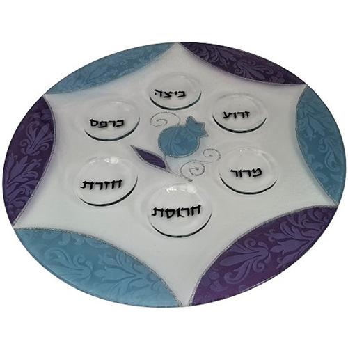 Lily Art - 50199-Handmade Passover plate 33 cm Judaica Art Gifts 