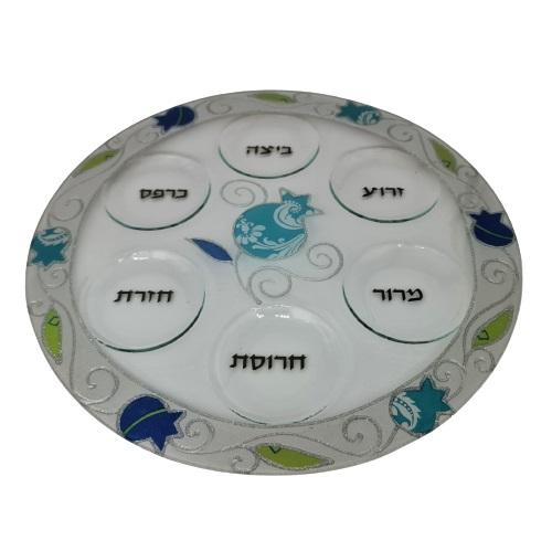 Lily Art - 50210-Passover plate designed 40 cm handmade Judaica Art Gifts 