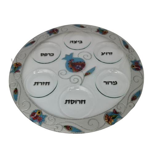 Lily Art - 50212-Passover plate designed 40 cm handmade Judaica Art Gifts 