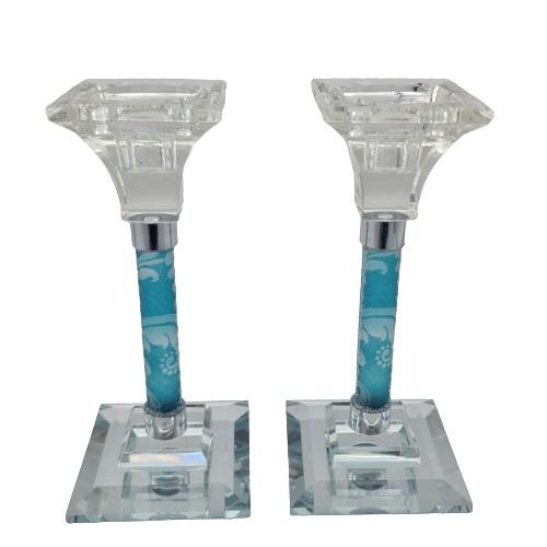 Lily Art - 80013-crystal candlestick with 18 cm Judaica Art Gifts 