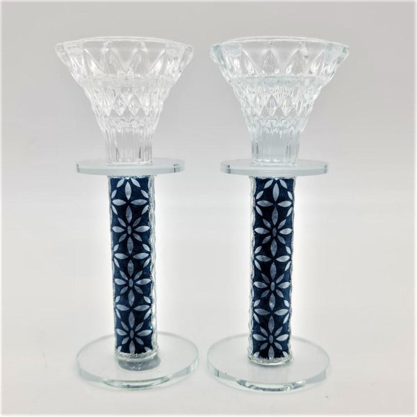 Lily Art - 80030-crystal candlestick with 15 cm Judaica Art Gifts 