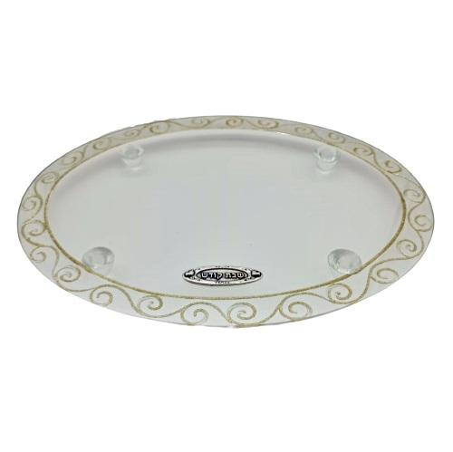 Lily Art - 80470- hand made oval tray 38x28 cm Judaica Art Gifts 