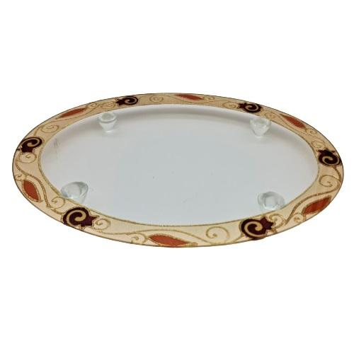 Lily Art - 80482- hand made oval tray 38x28 cm Judaica Art Gifts 