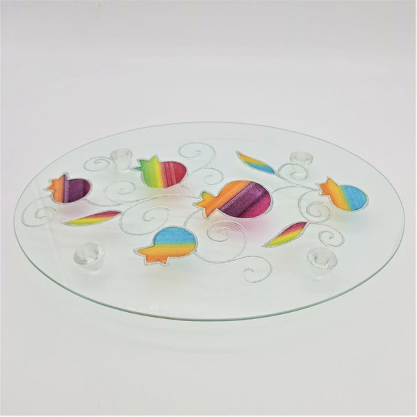 Lily Art - 80486- hand made oval tray 38x28 cm Judaica Art Gifts 