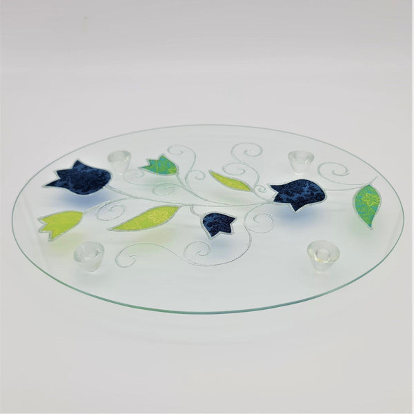 Lily Art - 80489- hand made oval tray 38x28 cm Judaica Art Gifts 