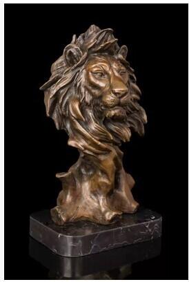 Lion of Judah Bronze Sculpture Decor 