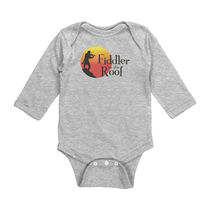 Long Sleeve Baby Bodysuit Fiddler on the Roof in Colors Apparel Heather NB 