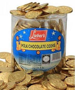 Loose Milk Chocolate Coins - Tub of 325 