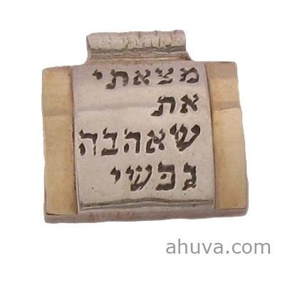 Love Amulet Judaica Pendant 18 inches Chain (45 cm) 