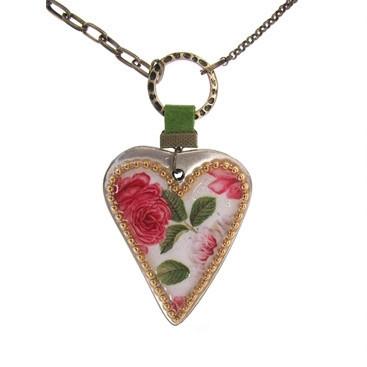 Love Heart Rose Pendant Love Jewelry 