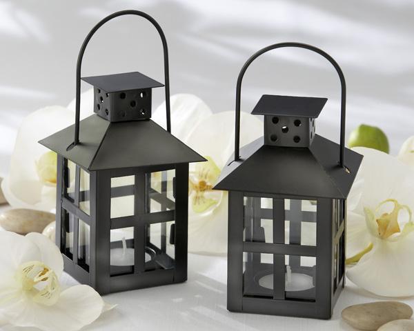Luminous Black Mini-Lantern Tea Light Holder Luminous Black Mini-Lantern Tea Light Holder 