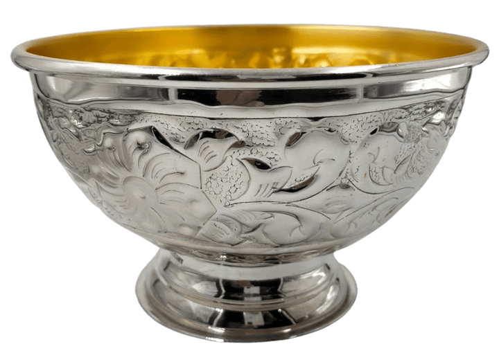 Silver Bowl 925 Sc 6"W x 4.5H-0