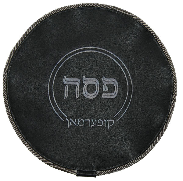 MA100-GR Matzah Covers Matzah Cover Light Grey Charcoal