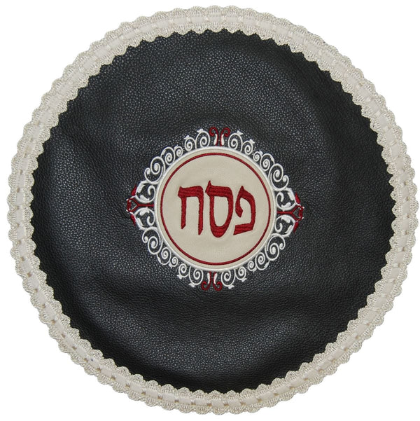 MA280-GR2 Matzah Covers Matzah Cover Burgundy & Cream Charcoal & Cream