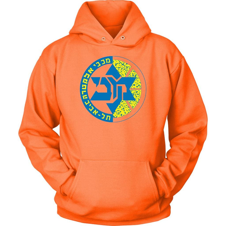 Maccabi Tel Aviv Sport Sweatshirt T-shirt Unisex Hoodie Neon Orange S