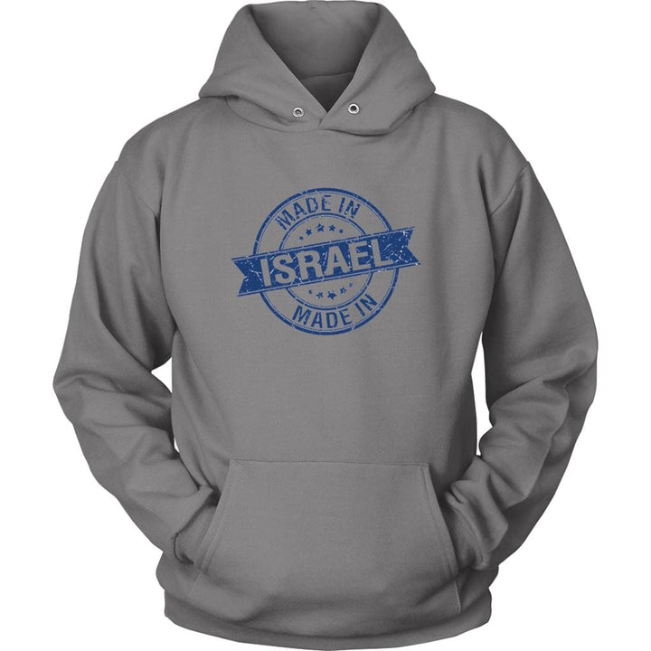 Made in Israel Tops Shirts Sweatshirts T-shirt Unisex Hoodie Grey S