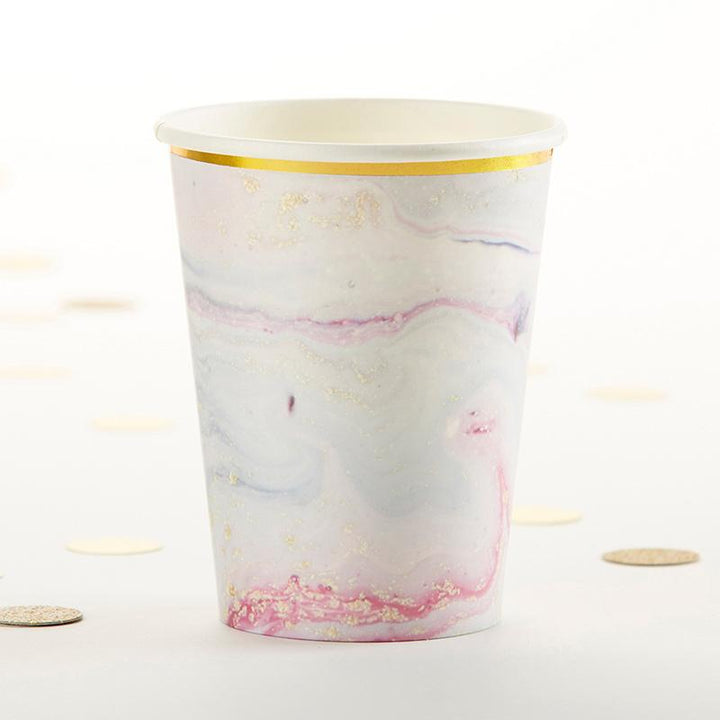 Marbleized Paper Cups (Set of 8) Marbleized 8 oz. Paper Cups (Set of 8) 