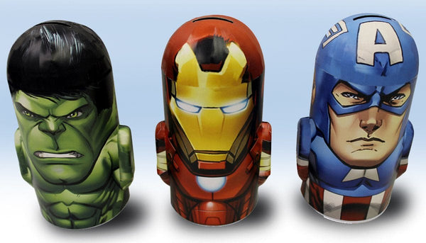 Marvel Heros Head Shape Bank (6 tins) 