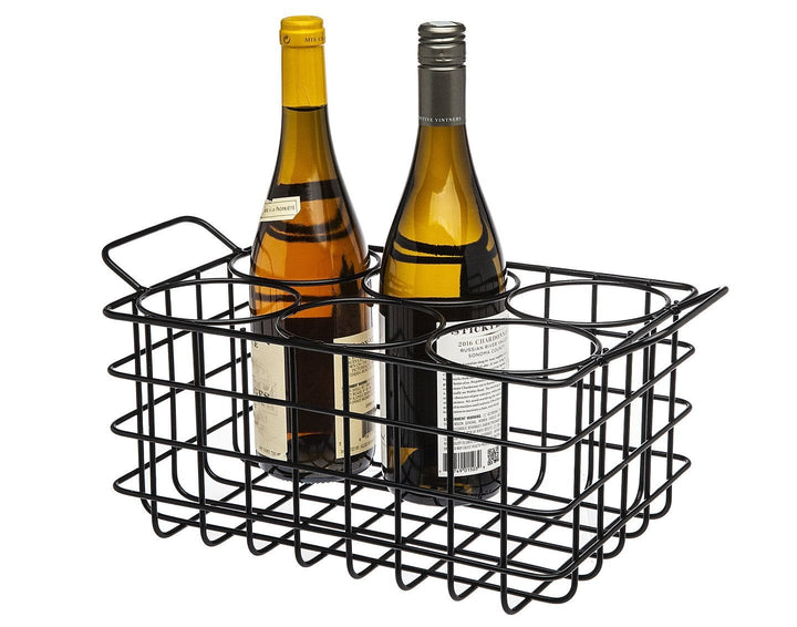 Matte Black Wine Rack Crate MATTE BLACK WINE RACK CRATE 