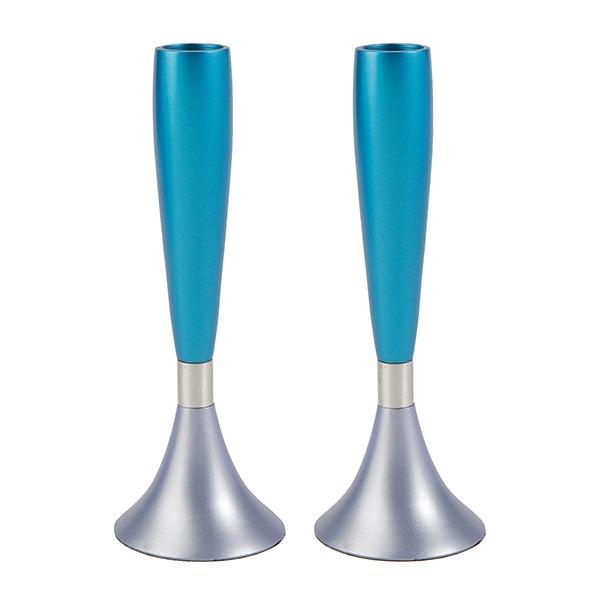 Medium Candlesticks - Light blue + Turquoise 