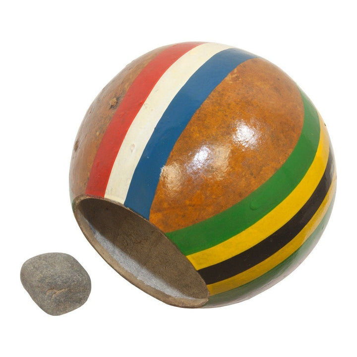 Medium Painted Gourd, Stone Berimbau Accessories 