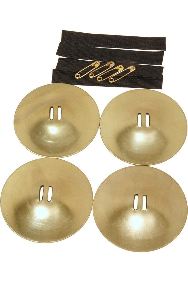 Medium Size Solid Brass Flare Edge Finger Cymbals 2.4" Finger Cymbals 