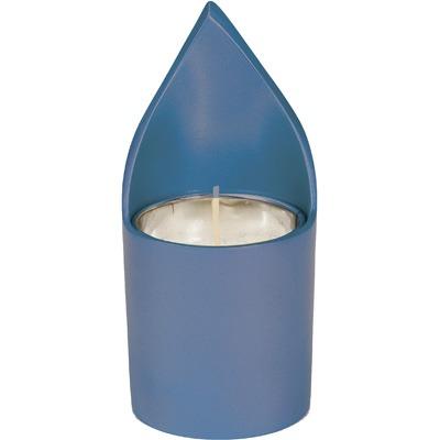 Memorial Candle Holder + Candle - Blue 