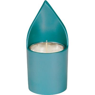 Memorial Candle Holder + Candle - Turquoise 