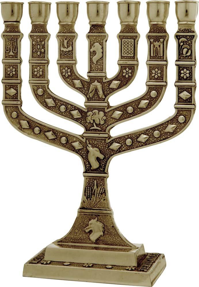 Menorah Knesset 16 cm Brass 