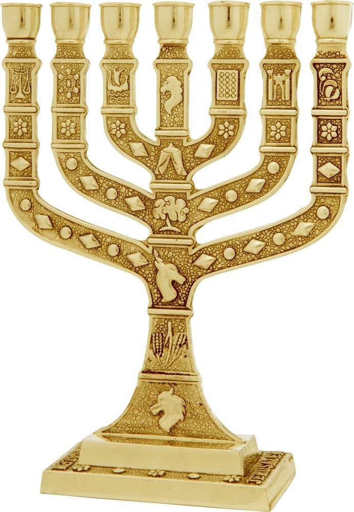 Menorah Knesset 35 cm Brass 
