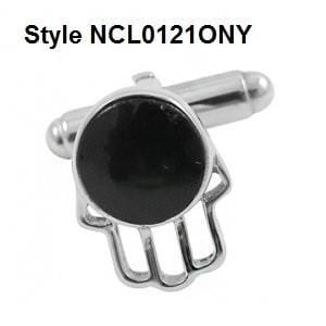 Men's Cufflinks Collection Chrysocolla & Onyx Stones NCL0121ONY 