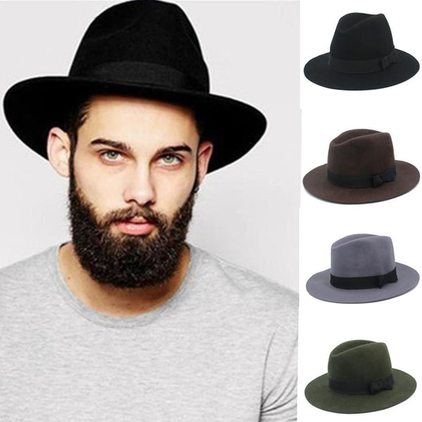 Men's Felt Fedora Hat 