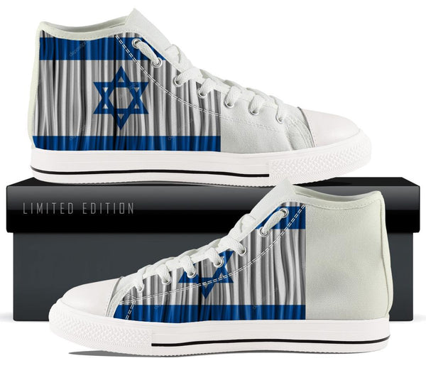 Men's High Top Israeli Sneakers! - Running Shoes Shoe MENS HIGHTOP - White US8 (EU40) 