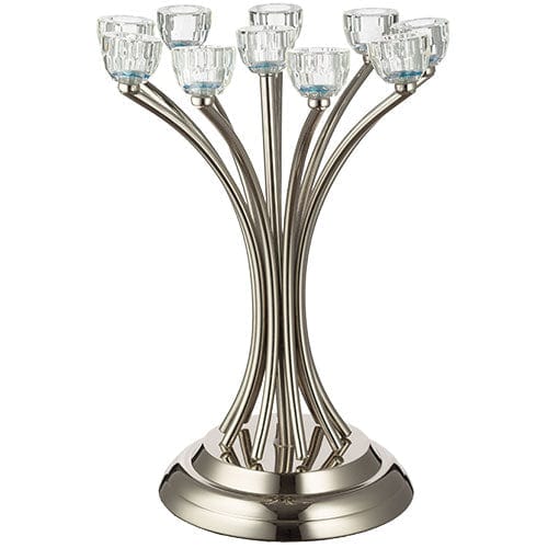 Metal Candlesticks 10 Brenches With Crystal Holders 35 Cm Candle Holders 
