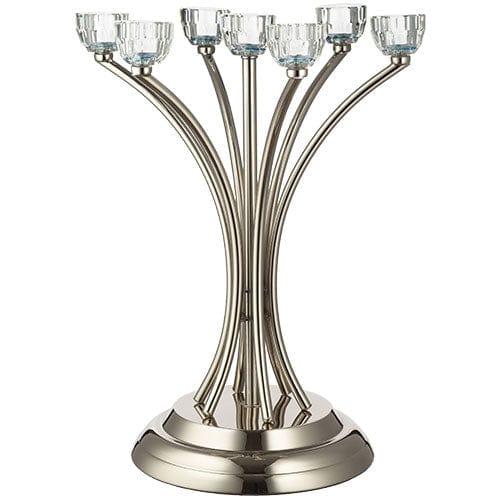 Metal Candlesticks 7 Brenches With Crystal Holders 35 Cm Candle Holders 