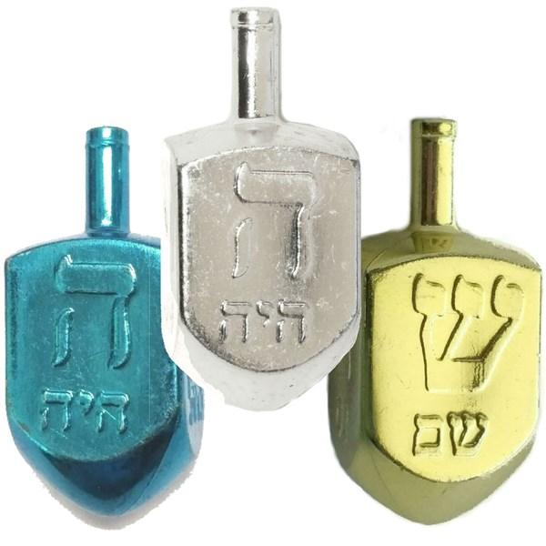 Metallic Dreidels - assorted colors 