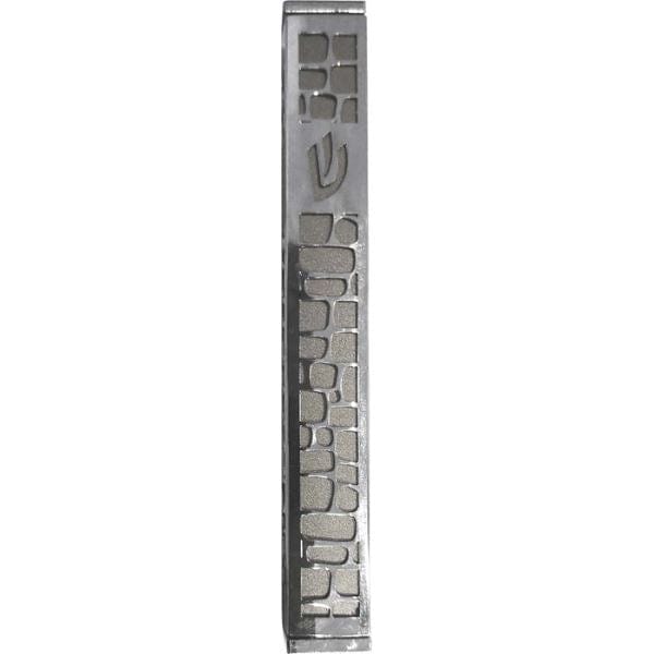 Mezuzah Aluminum Anodize with Laser Cut Silver Pattern 12 cm Mezuzah Cases 