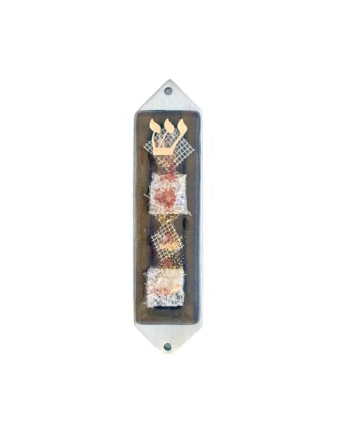 Mezuzah Bronze Collage Mezuzot 