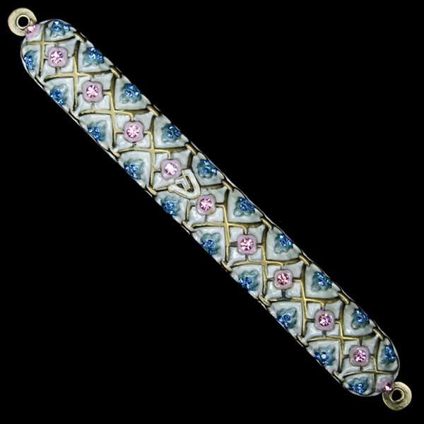 Mezuzah Case, jeweled, large 