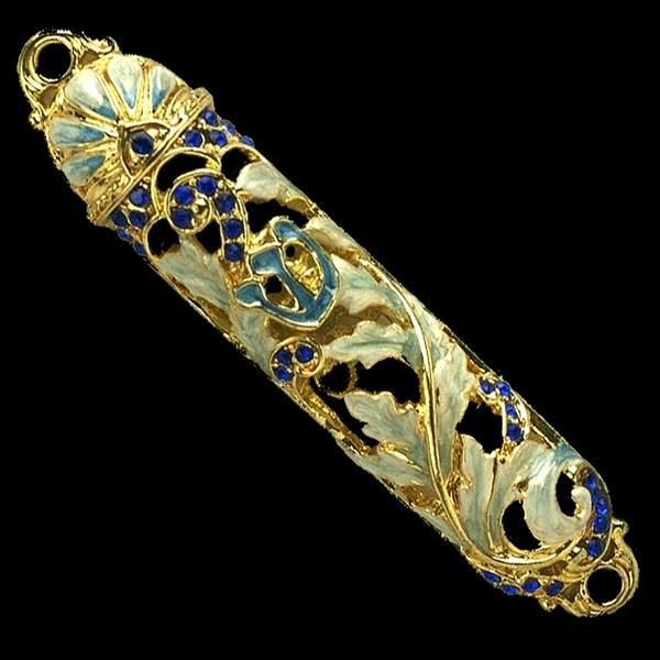 Mezuzah Case, jeweled, small 